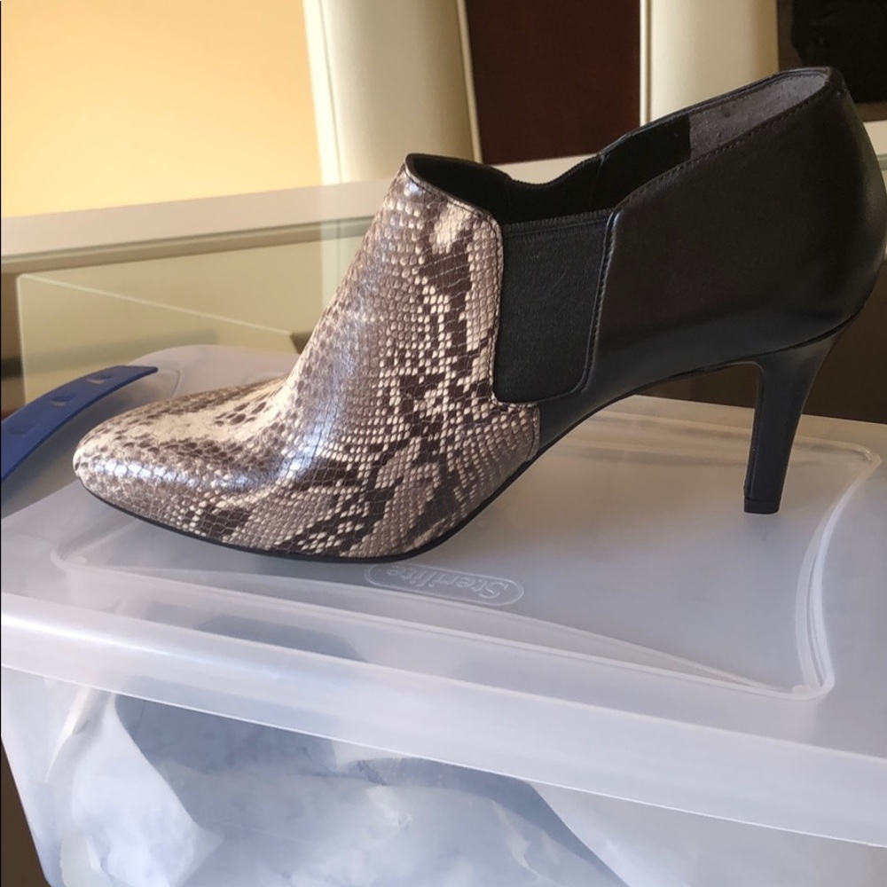 Cole Haan Snakeskin (faux) booties